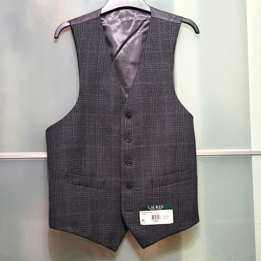 New Ralph Lauren Mens Formal Vest Suit